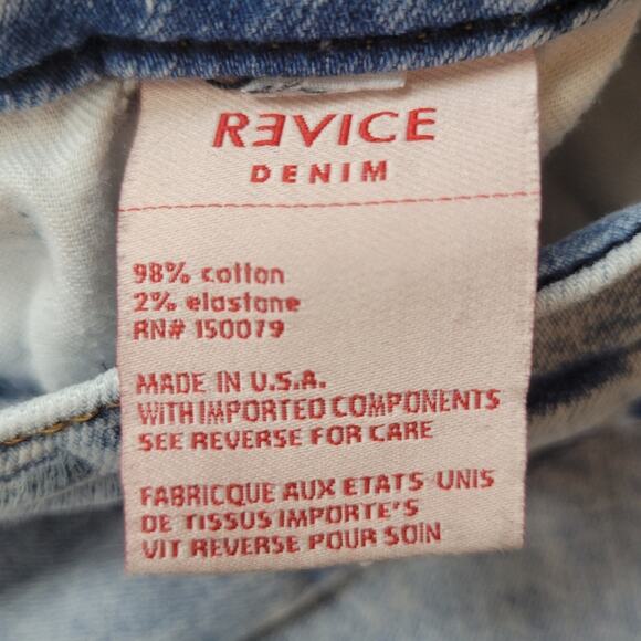 Revice Denim Uptown Stardust Jeans Light Wash High Rise Size 29 - Picture 7 of 9